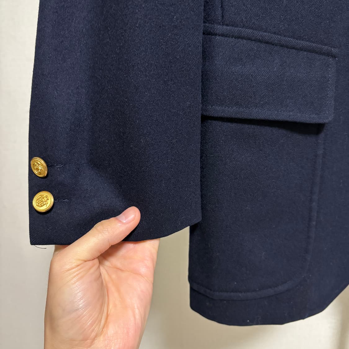 제이프레스 울 금장 블레이저 / 네이비, S 상품이미지5