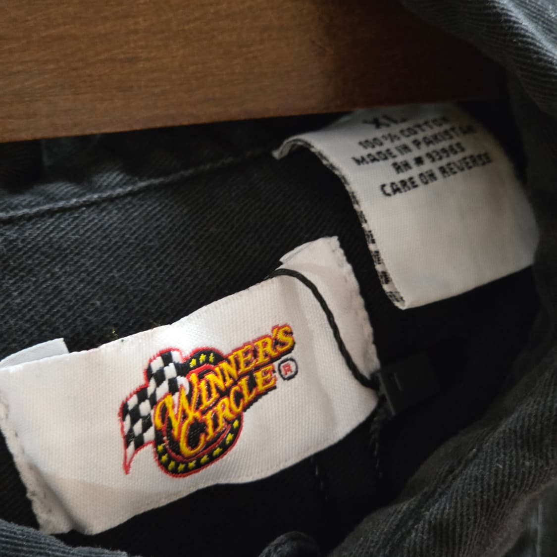 빈티지 블랙 자수 패치워크 코튼 셔츠 상품이미지7