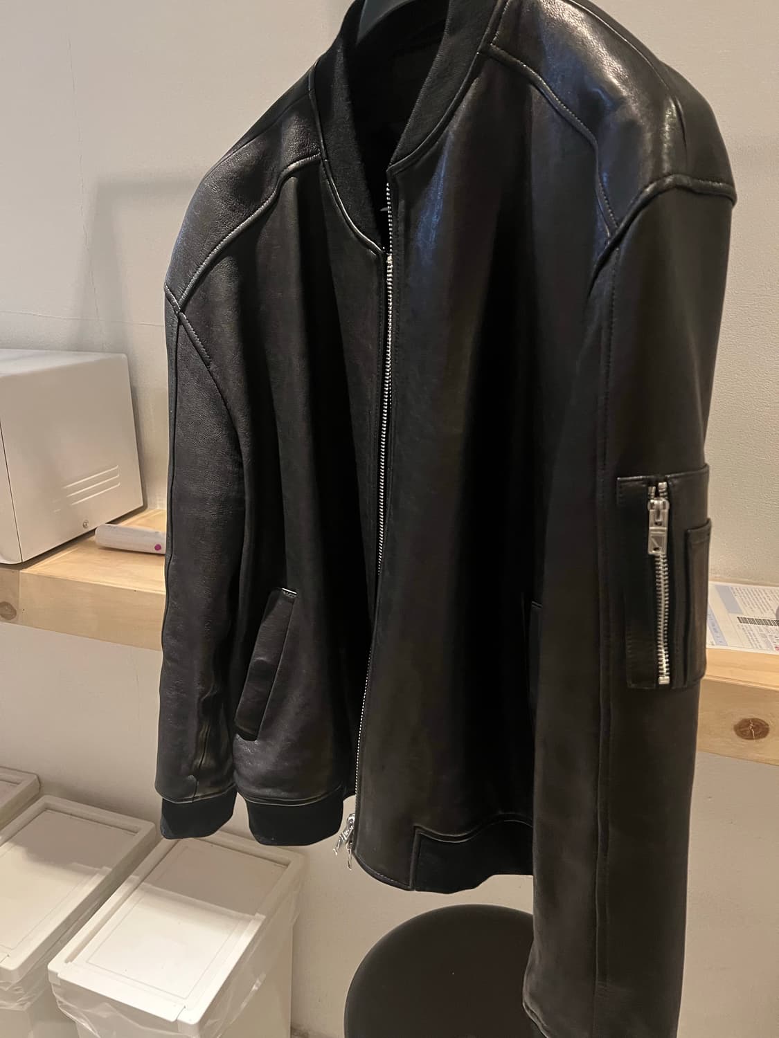 느와르 라르메스 레더 ma-1  상품이미지1