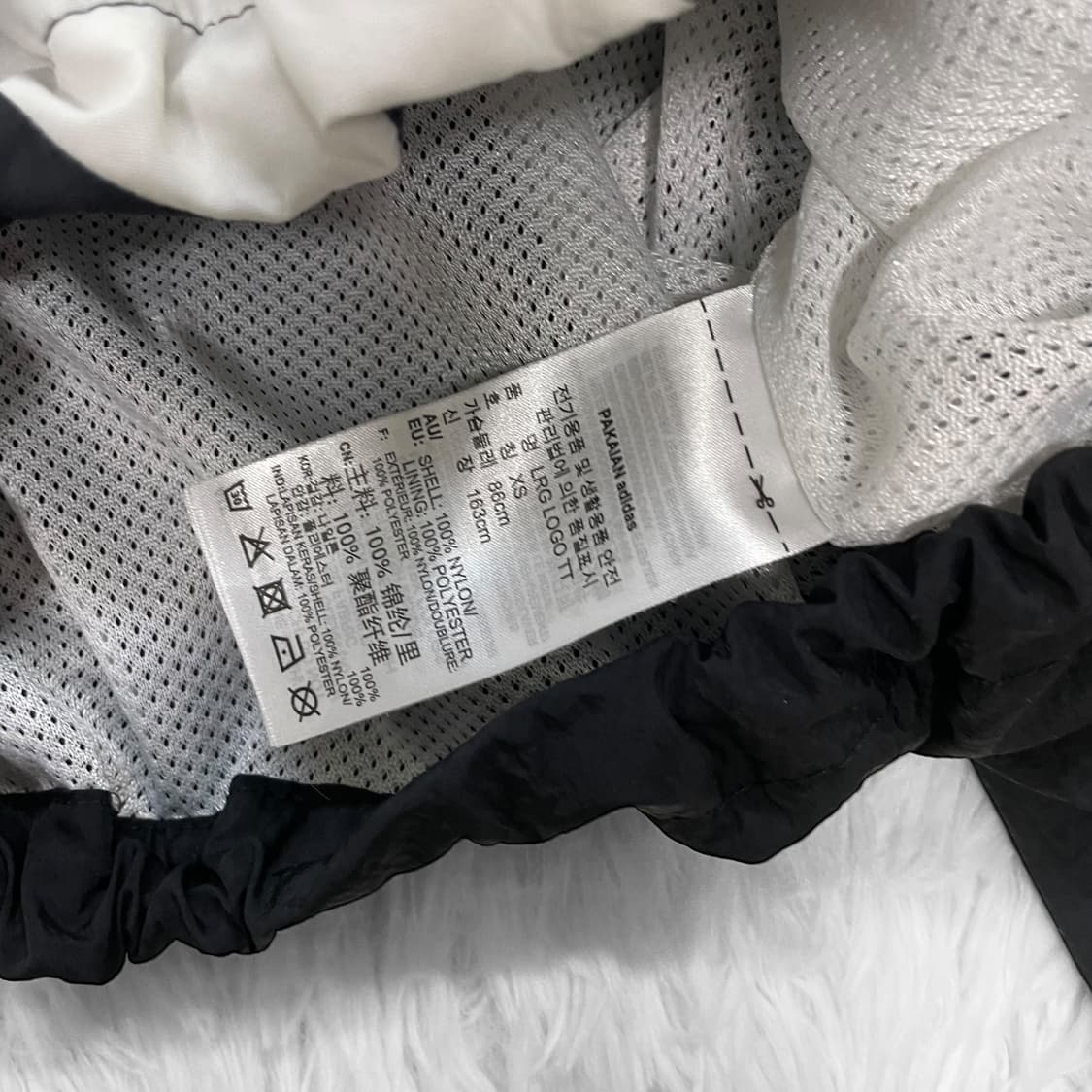 아디다스 빅 트레포일 로고 크롭 바람막이 자켓 상품이미지5
