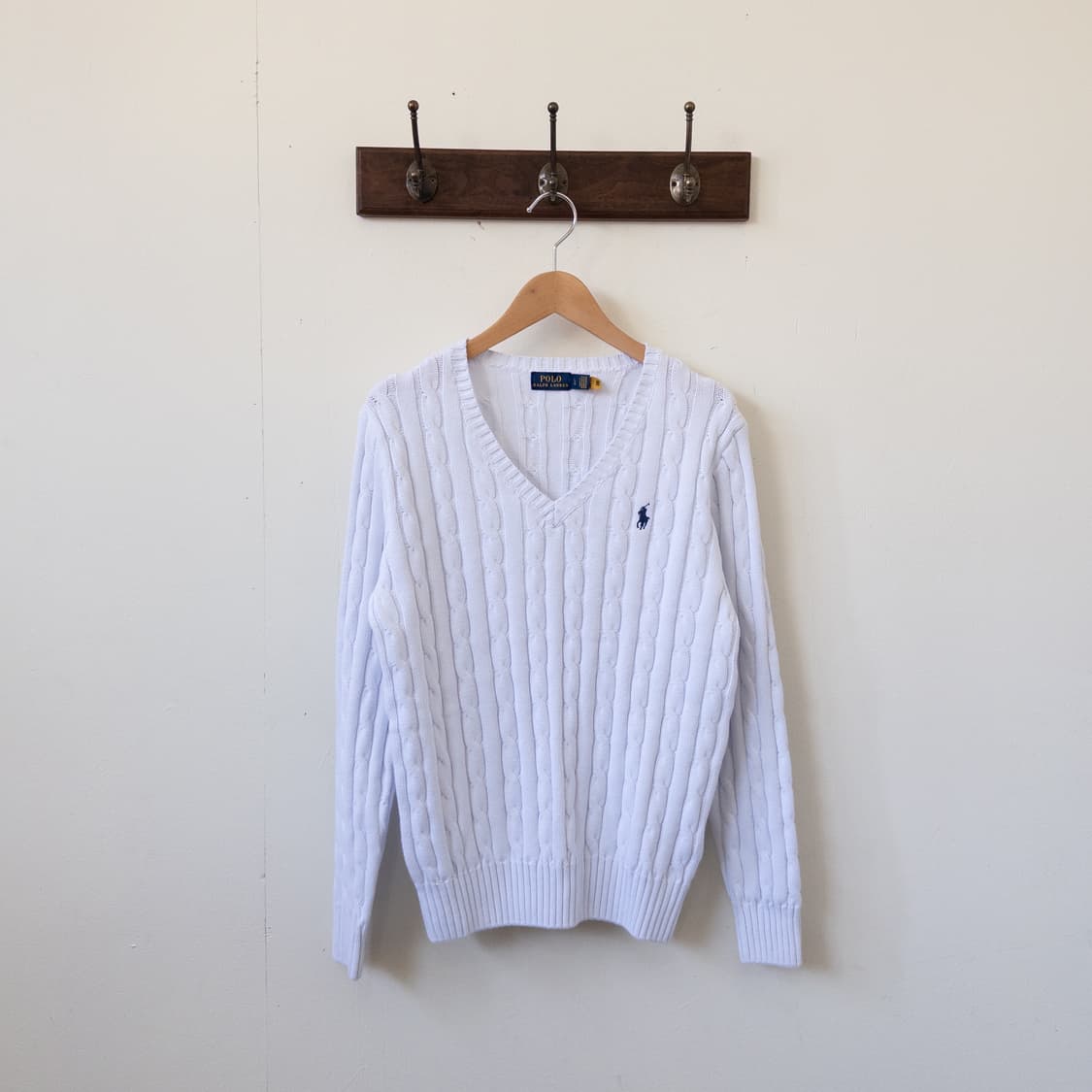 폴로랄프로렌 화이트 케이블 스웨터 상품이미지4