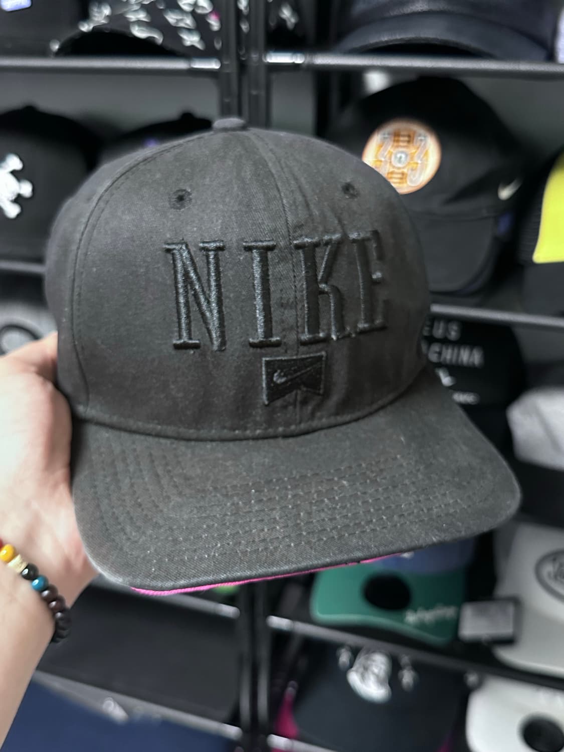 Nike 빈티지  한정판 Flatbill Wordmark 커브형 스냅백 상품이미지2