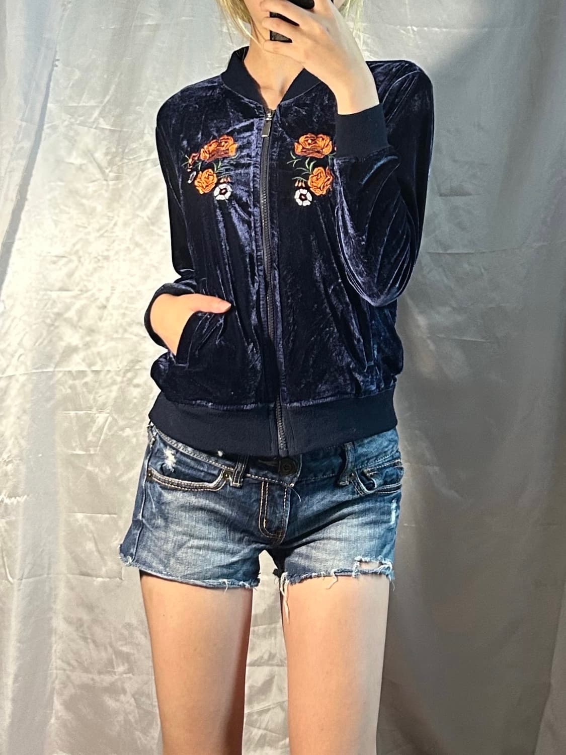 velvet y2k navy sucajan 상품이미지1