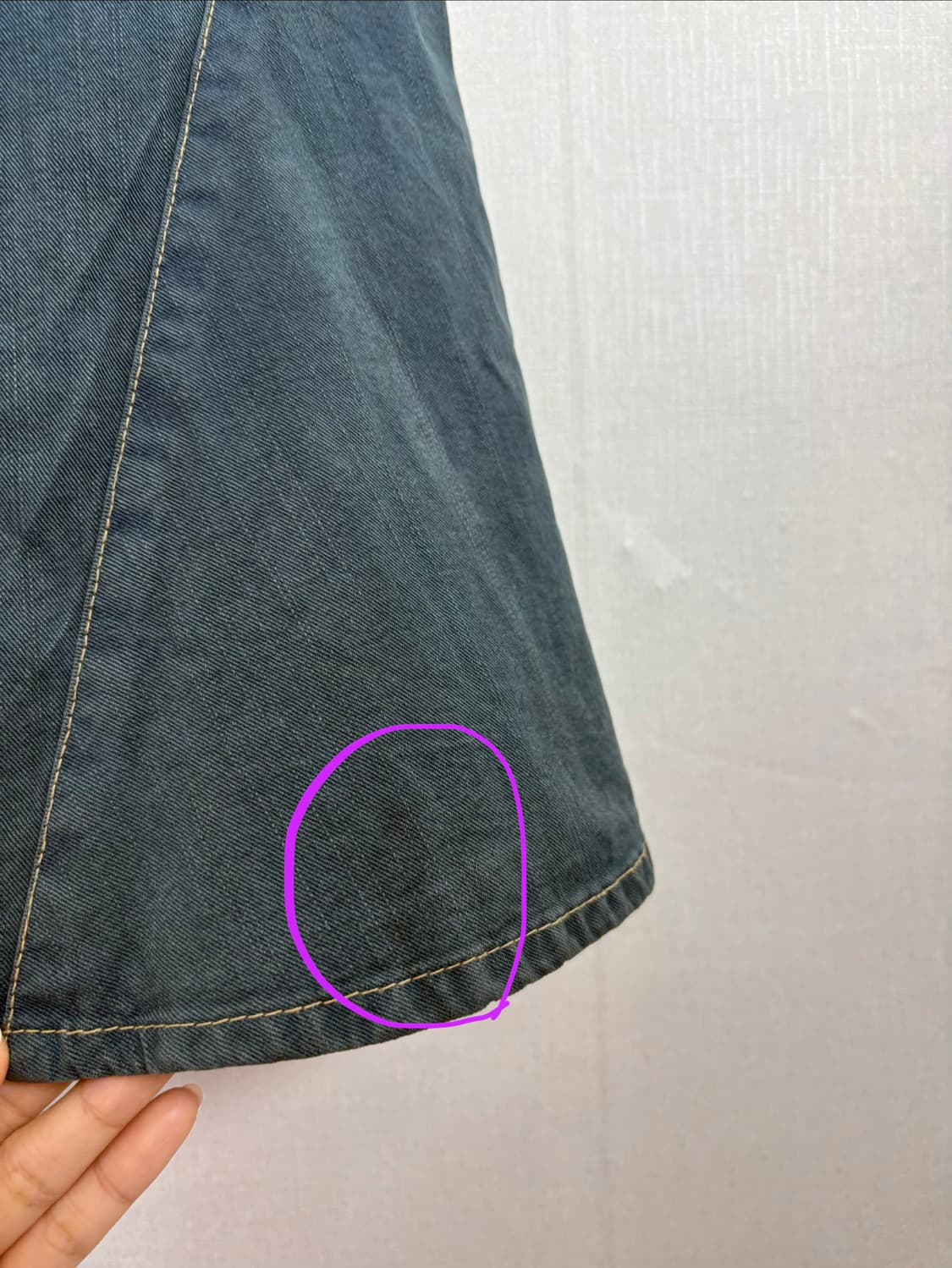 빈티지 데님 롱 스커트 상품이미지8