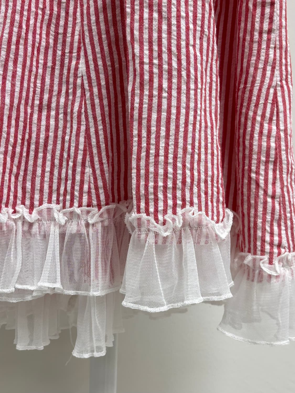 빈티지 핑크 스트라이프 원피스 상품이미지8