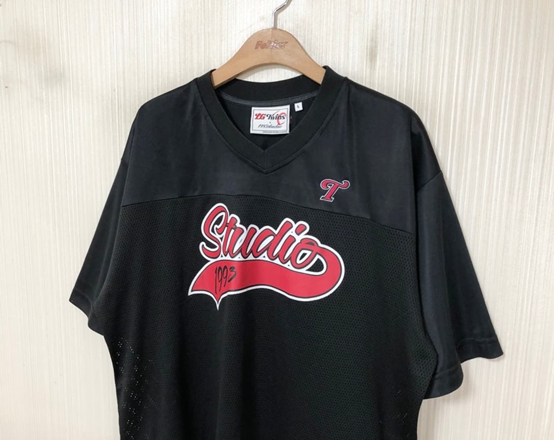 KBO LG트윈스X1993스튜디오 메쉬 져지 티셔츠 블랙 L 상품이미지6