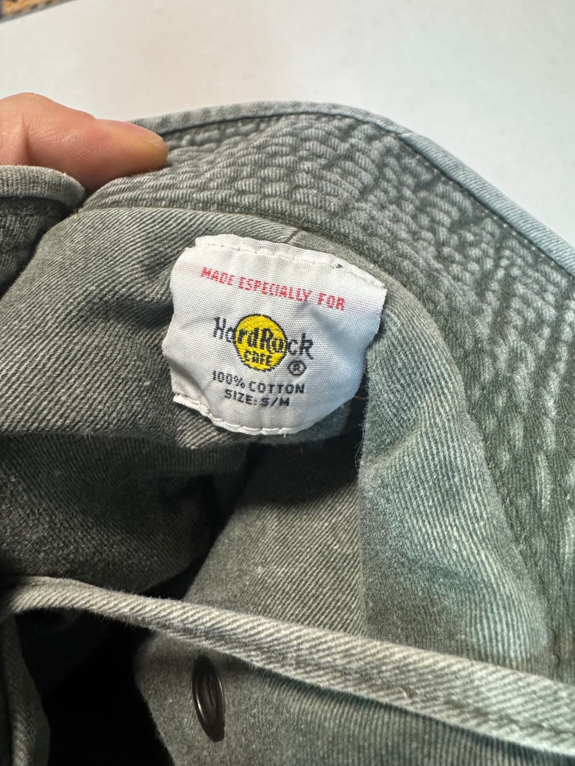 하드락카페 빈티지 워싱 버킷햇 상품이미지4