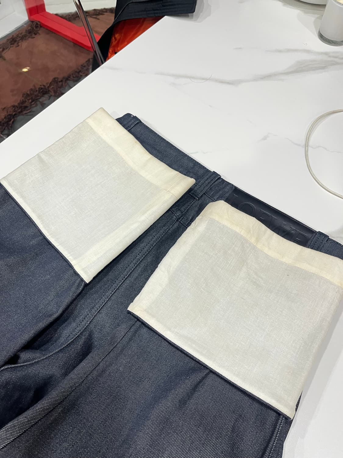 48) 로에베 피셔맨 데님 loewe 꼬르소꼬모 4 size 바지 데님 상품이미지8