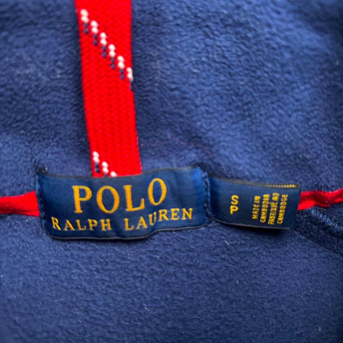 폴로 랄프 로렌 쉴드 로고 네이비 플리스 자켓 S 상품이미지7