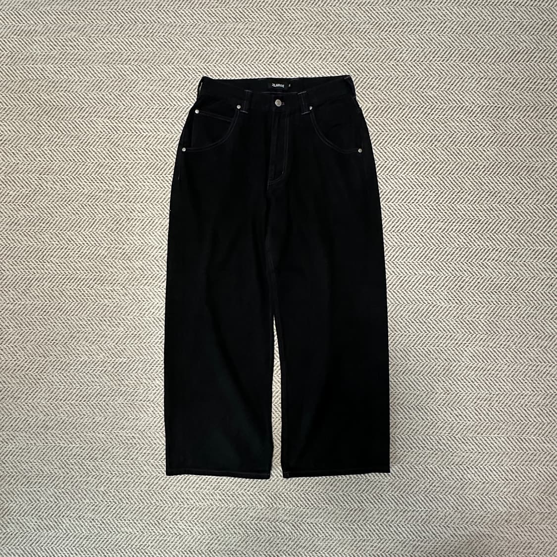X-LARGE work wide pants black 상품이미지1