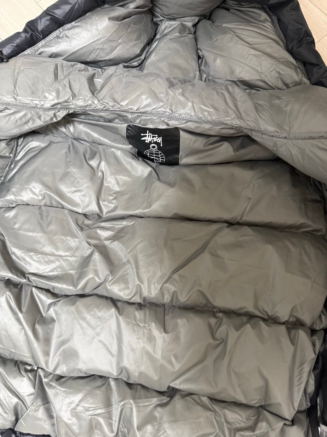 스투시 다운 파카 마이크로 립스탑 팬텀 블랙 상품이미지5