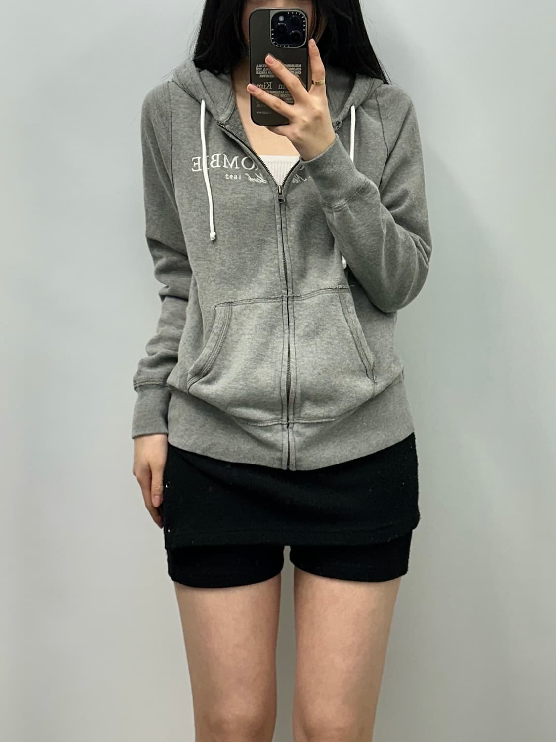 아베크롬비 y2k 와투케 그레이 후드집업 상품이미지1