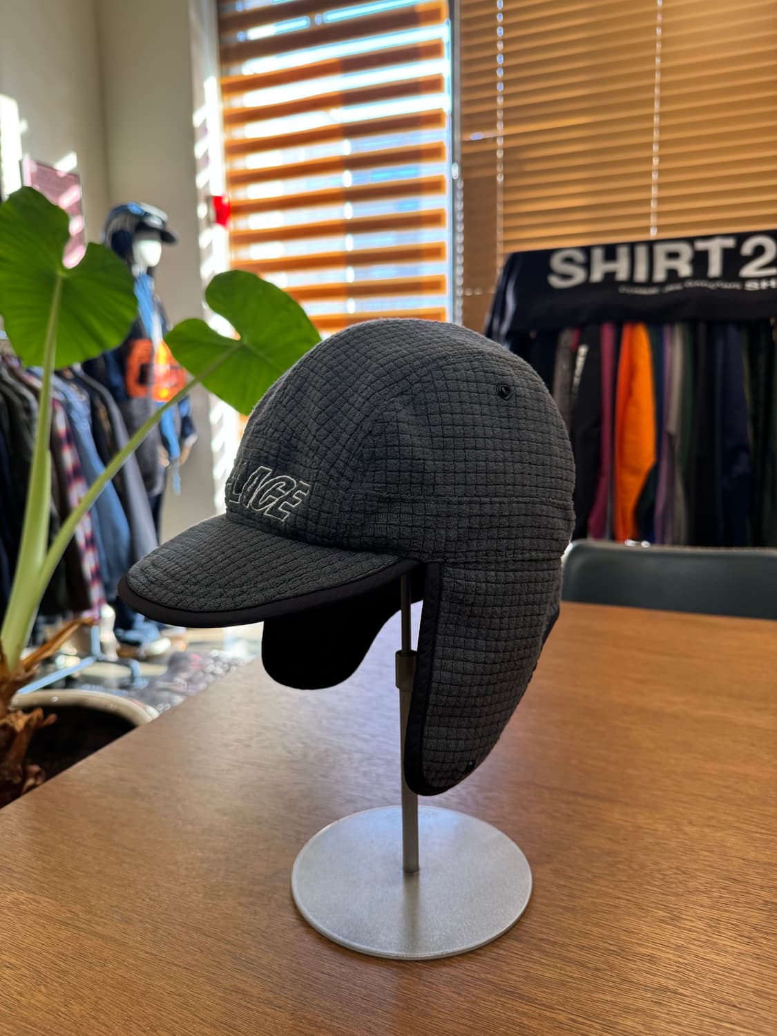 [OS] 팔라스 그리드 플리스 리버시블 이어플립 햇 블랙  상품이미지7