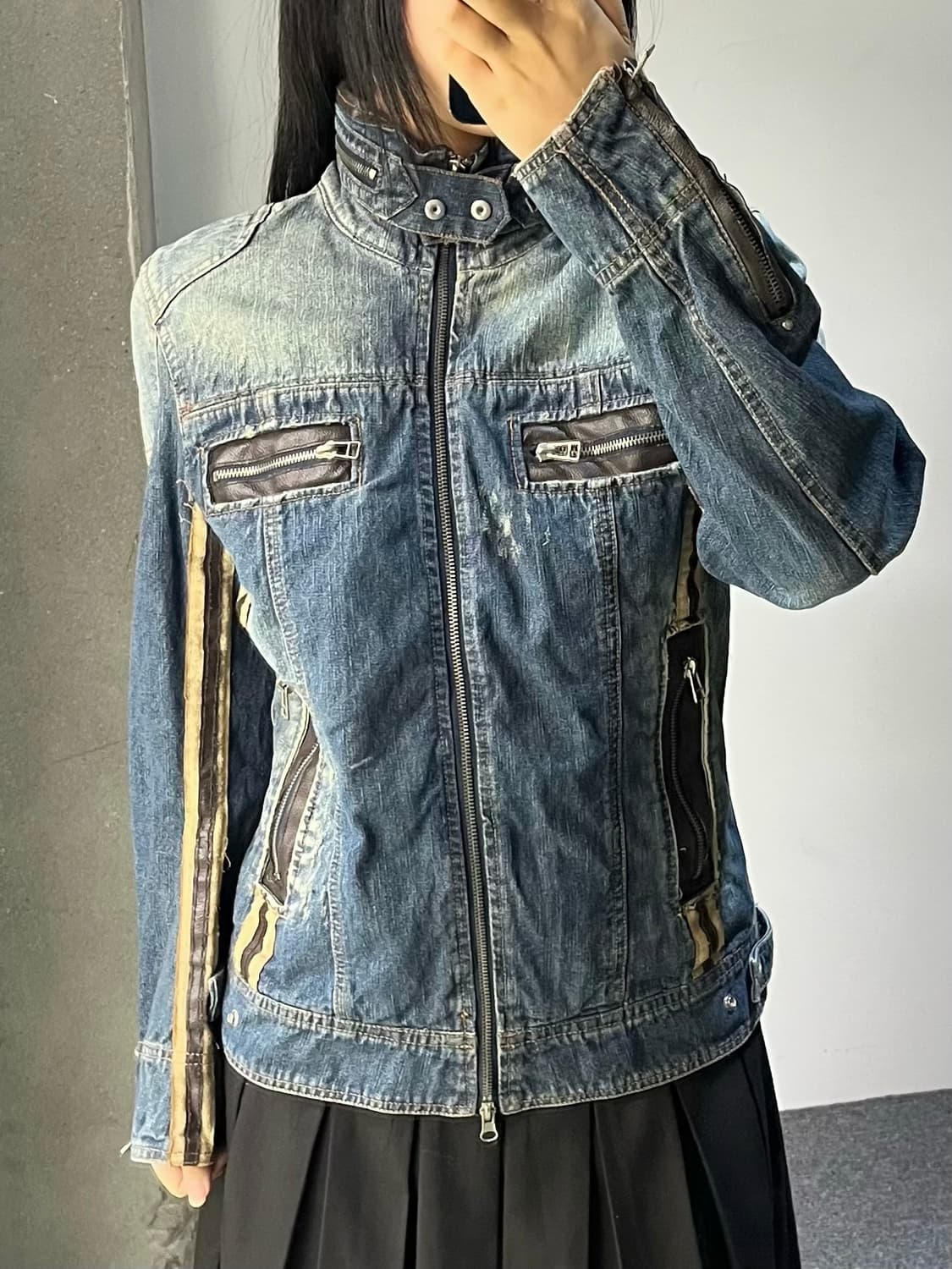 인 더 애틱 y2k 데님 집 자켓 상품이미지2