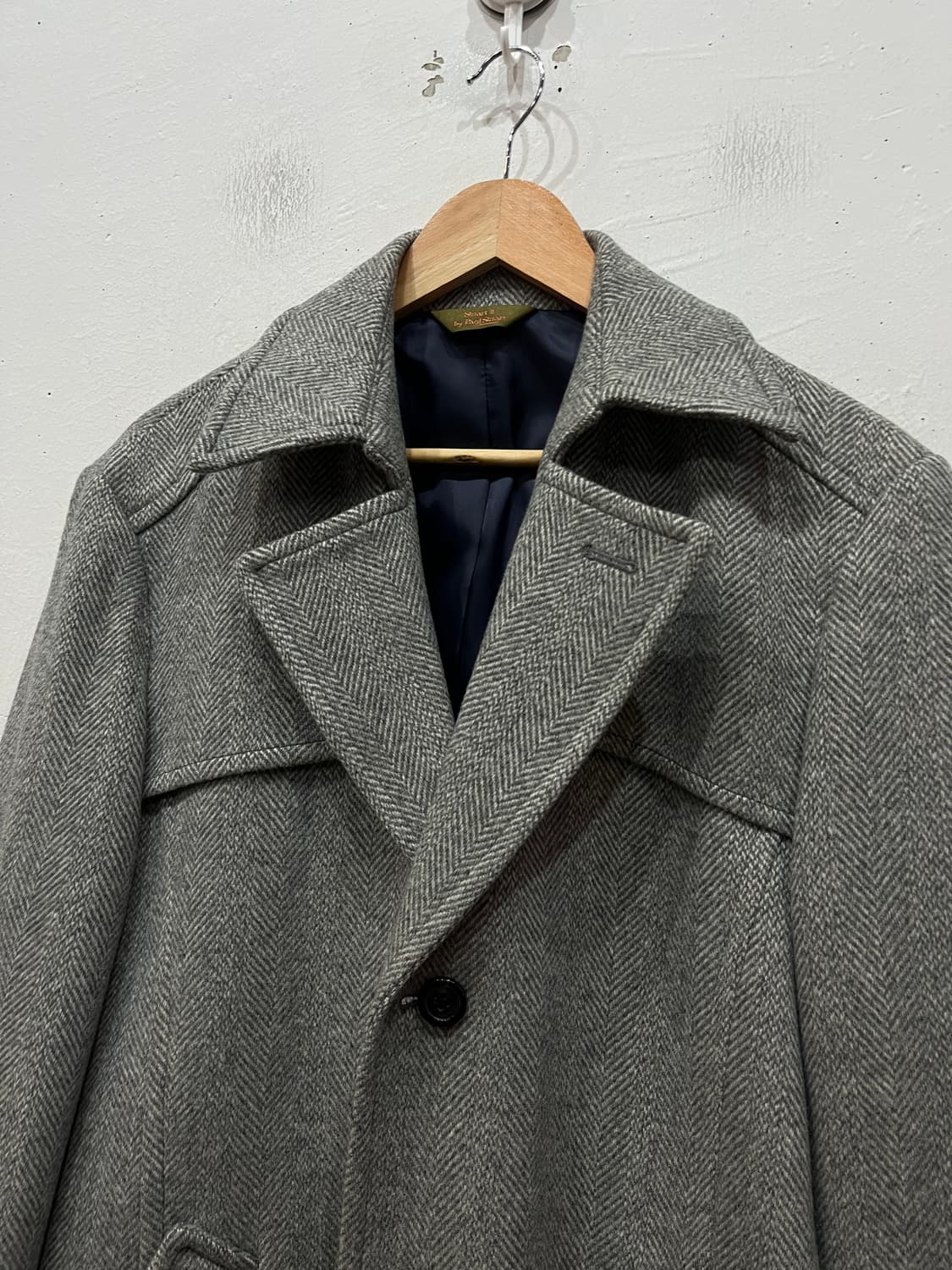 폴스튜어트 헤링본 퓨어울 코트  상품이미지2