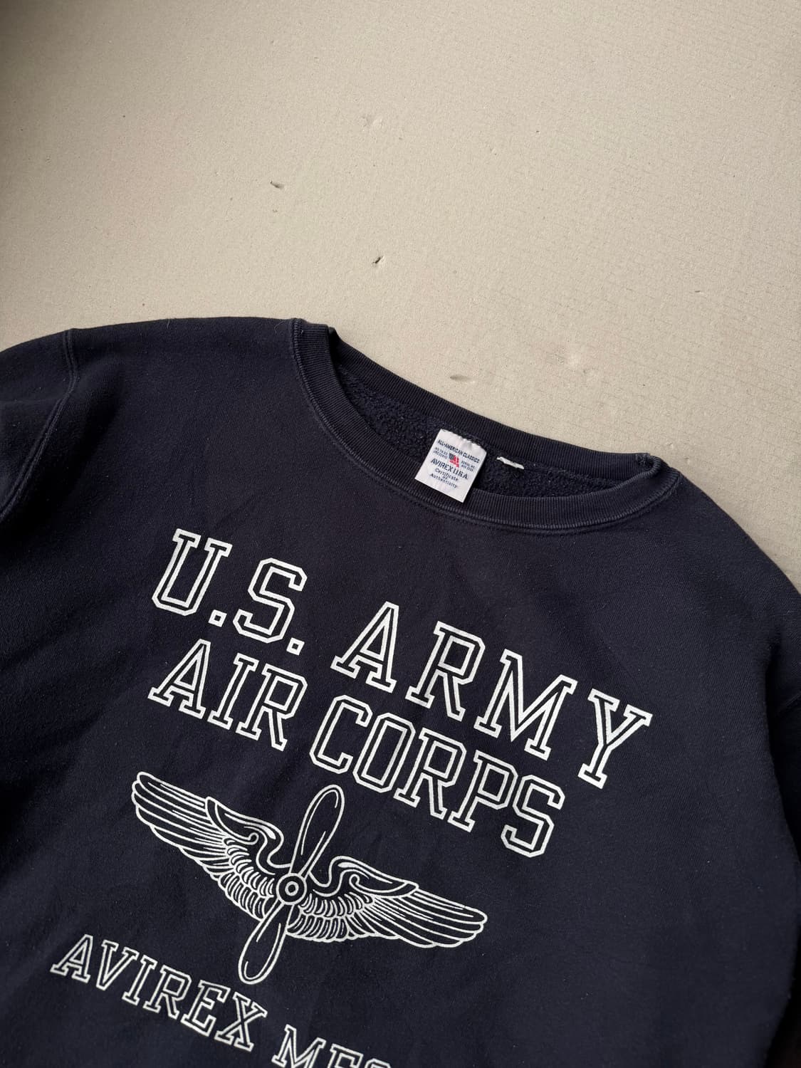 아비렉스 U.S. ARMY AIR CORPS 네이비 스웻셔츠 상품이미지2