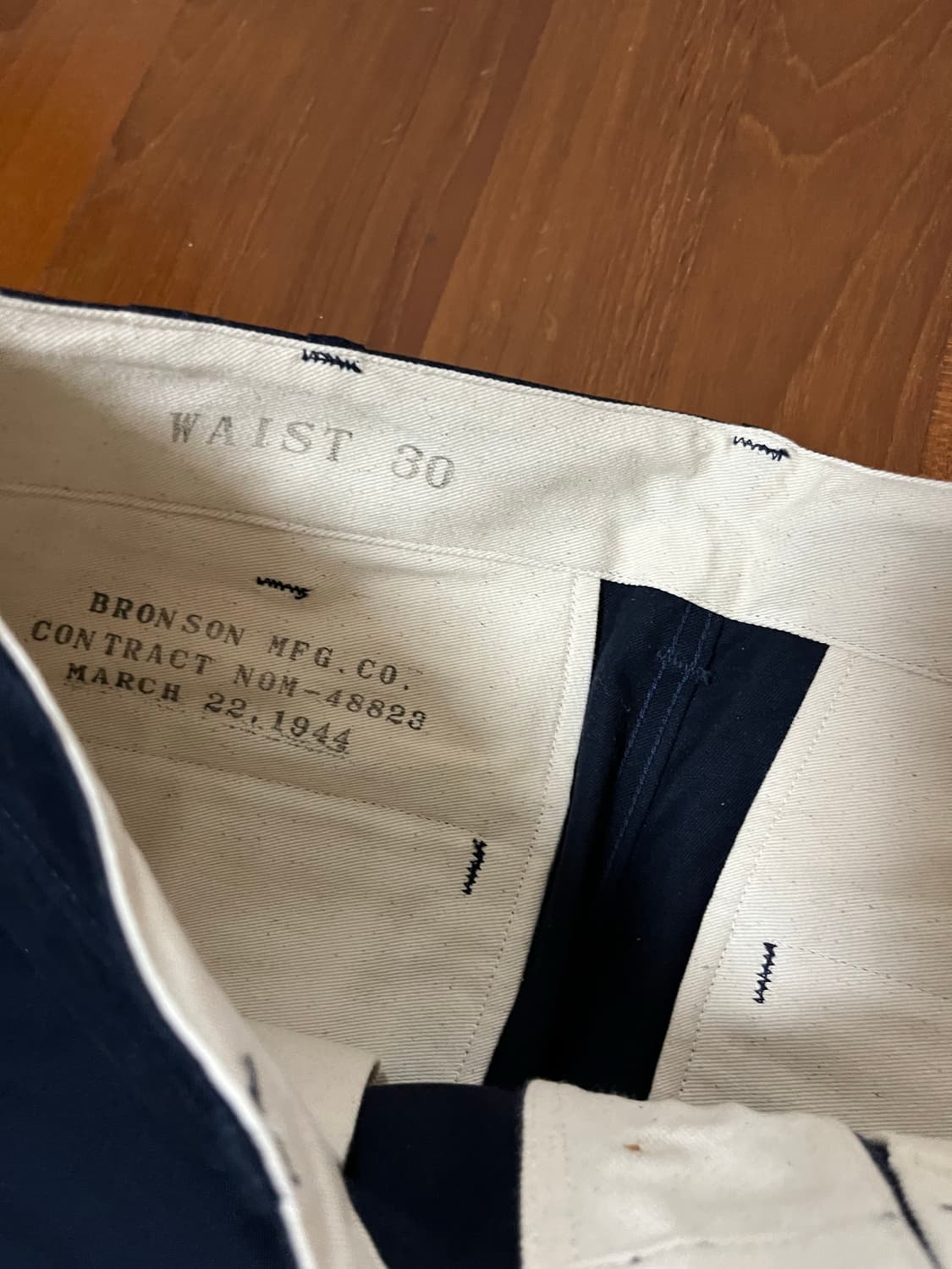 [새상품] 브론슨 USMC 치노 트라우저 네이비 상품이미지4