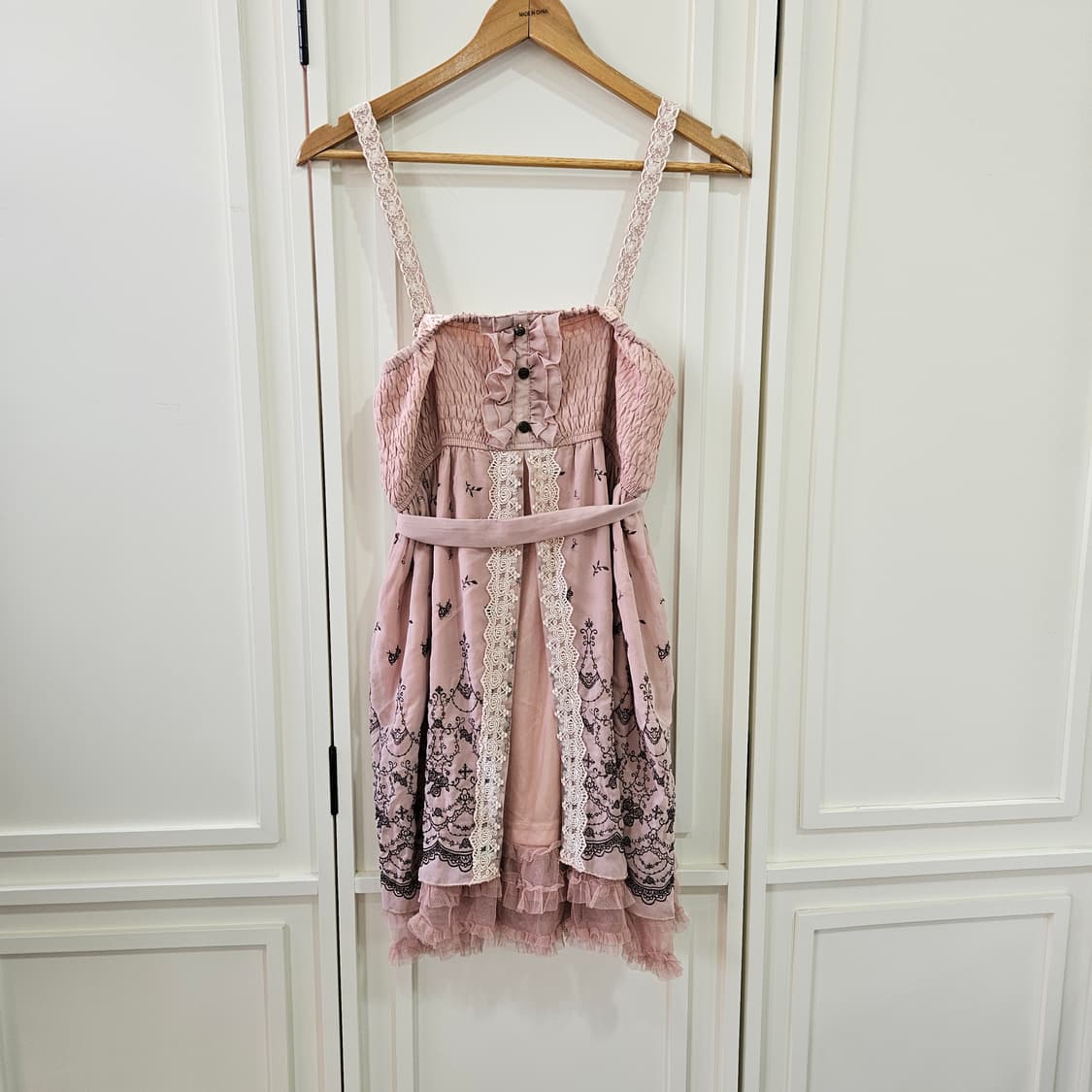 엑시즈 팜 (axes femme) 레이스 자수 뷔스티에 원피스 상품이미지1