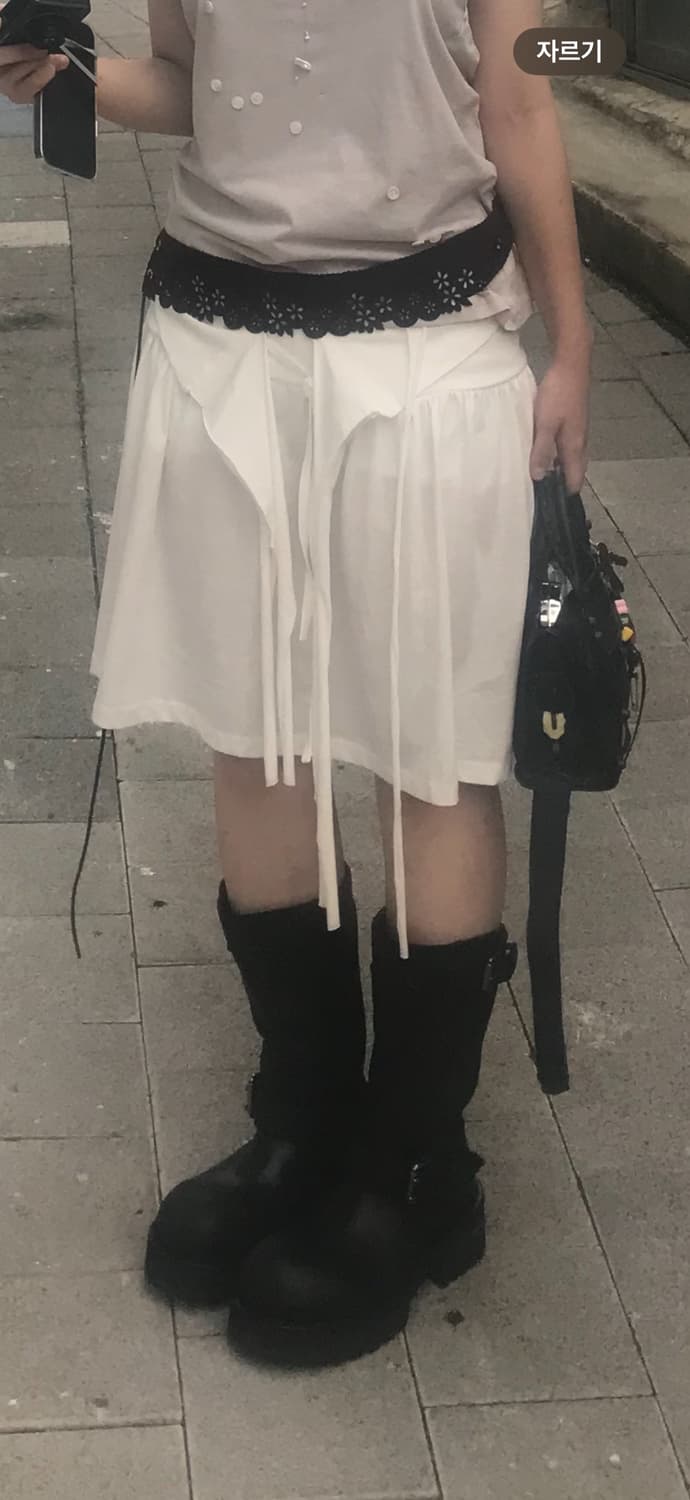 인앤양인하모니 knot skirt white 상품이미지7