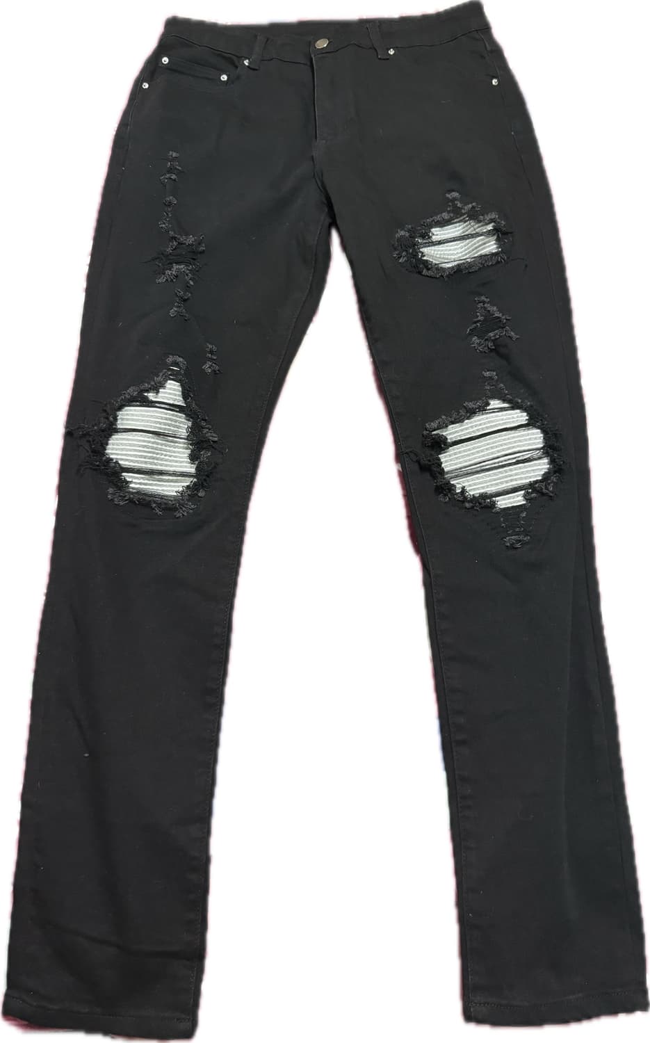 Jeanfluence 이미리 느낌 화이트 슬림 진 32 상품이미지1