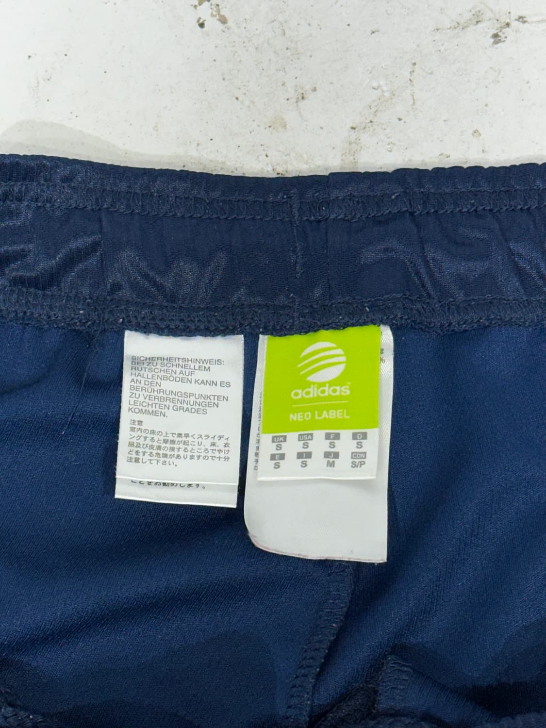 아디다스 네이비 와이드 스펠아웃 골드 삼선 트레이닝 추리닝 바지 M 상품이미지7