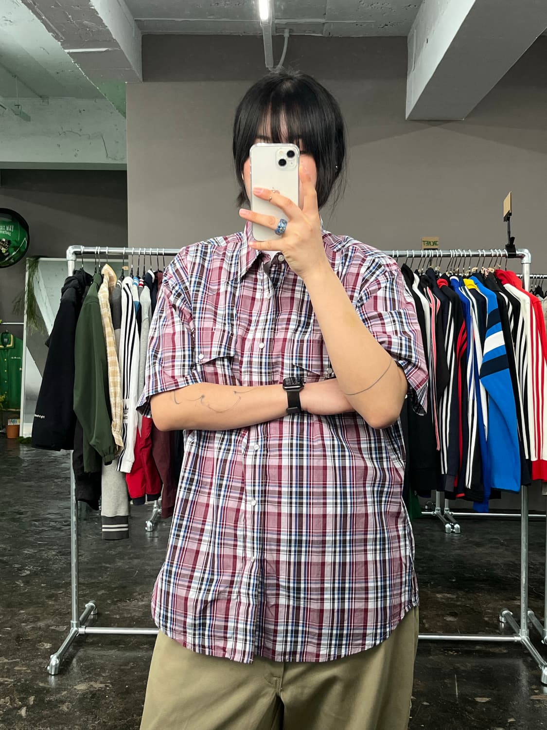 랭글러 웨스턴 체크 셔츠  상품이미지2