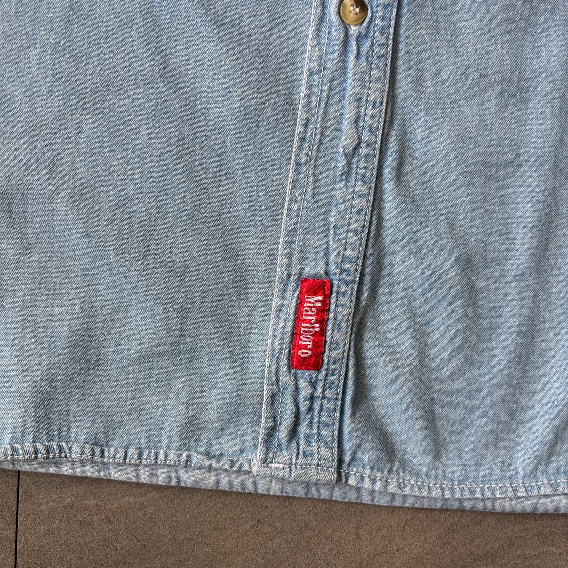 말보로 컨트리 정품 데님 청 셔츠 상품이미지5