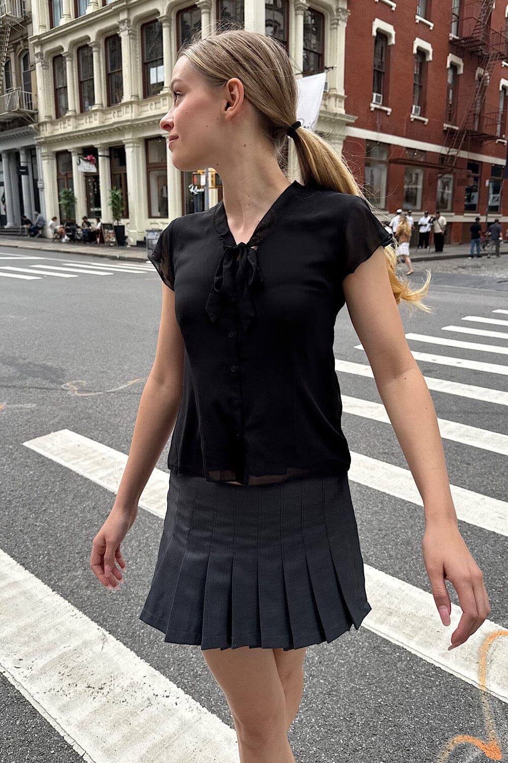 브랜디멜빌 리본 블라우스 상품이미지1