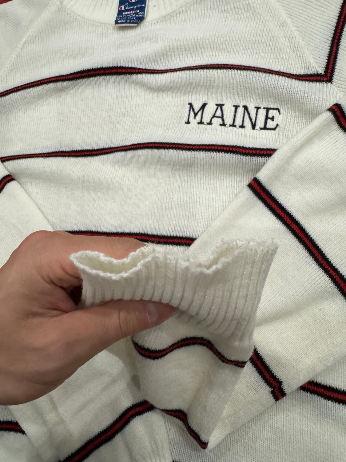 70s 챔피온 스트라이프 니트 상품이미지3