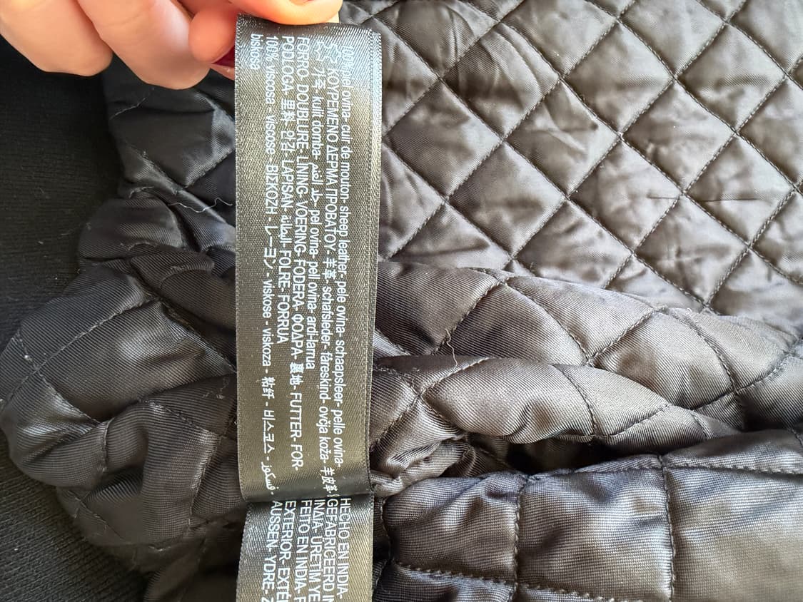 Massimo Dutti lamb leather bomber 가죽봄버 상품이미지6