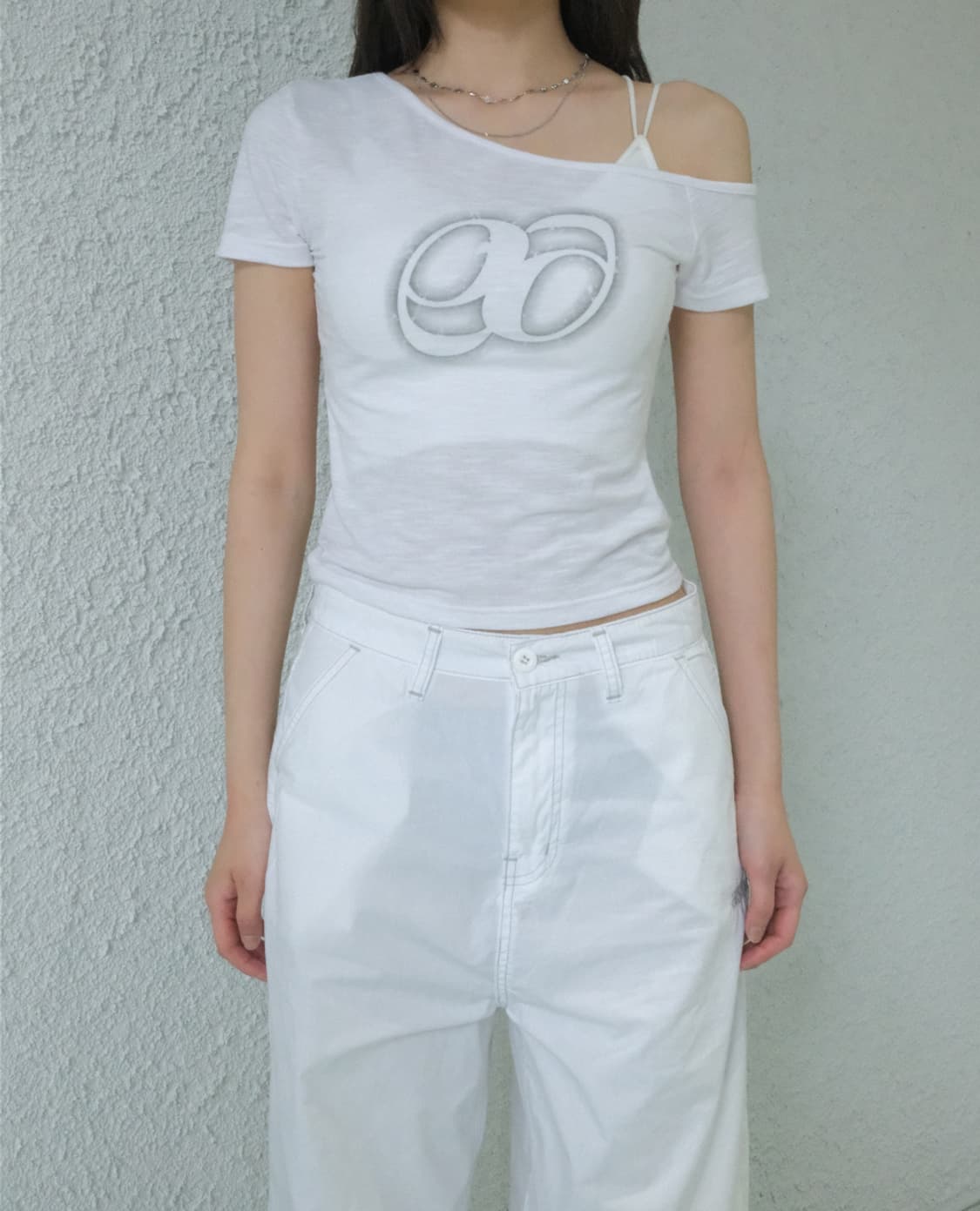 KIKI BOXY SHIRRING TEE / WHITE 상품이미지6
