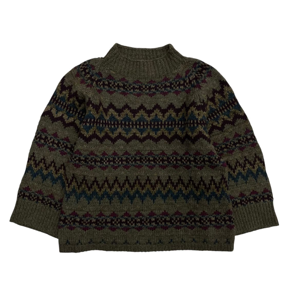 폴로 랄프로렌 에스닉패턴 카키 니트 S 상품이미지3