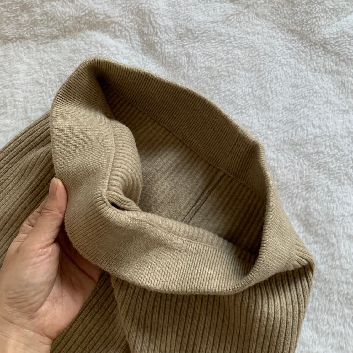 H라인 밴딩 니트 롱스커트 상품이미지5