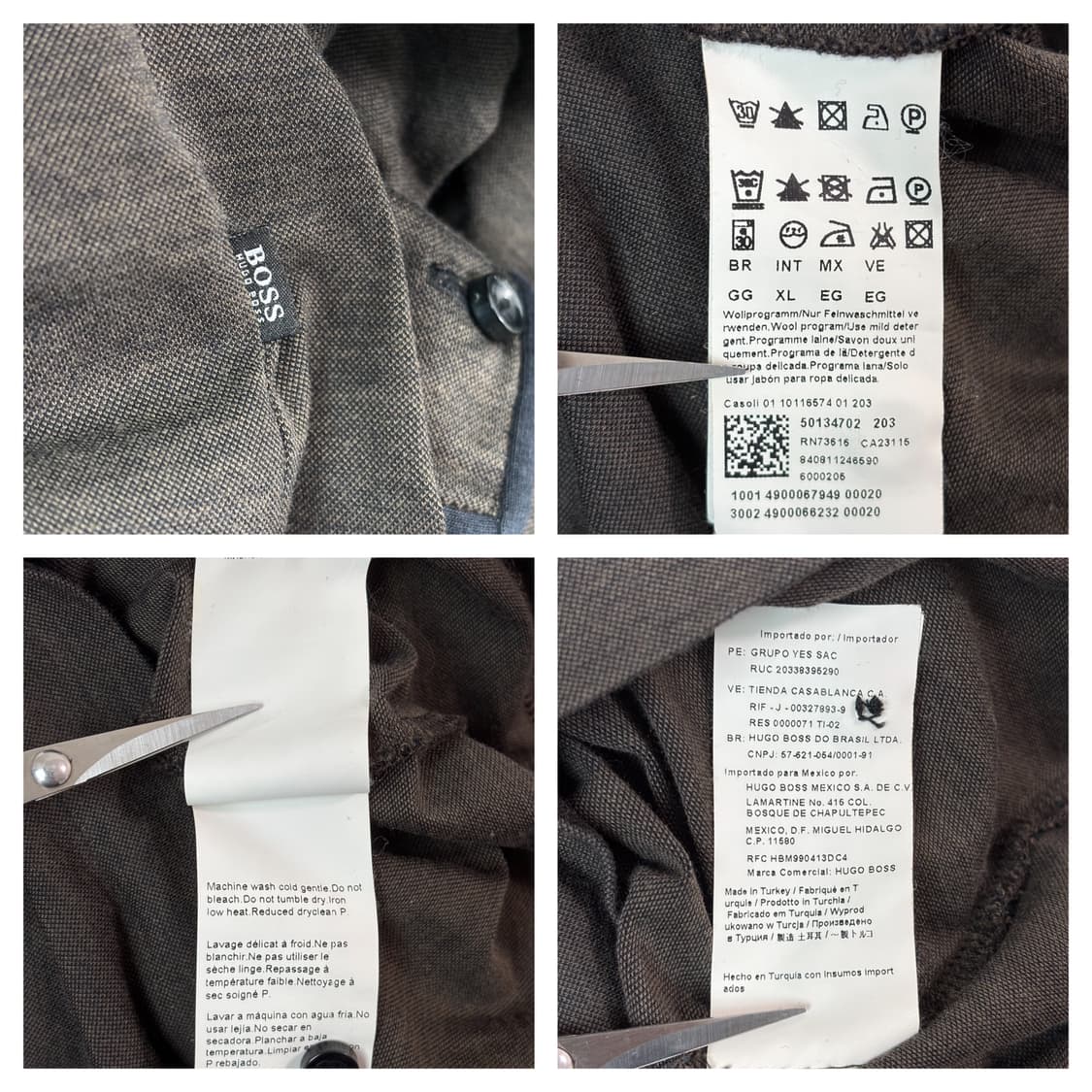 휴고보스 HugoBoss 긴팔카라티 XL/다크브라운 상품이미지6