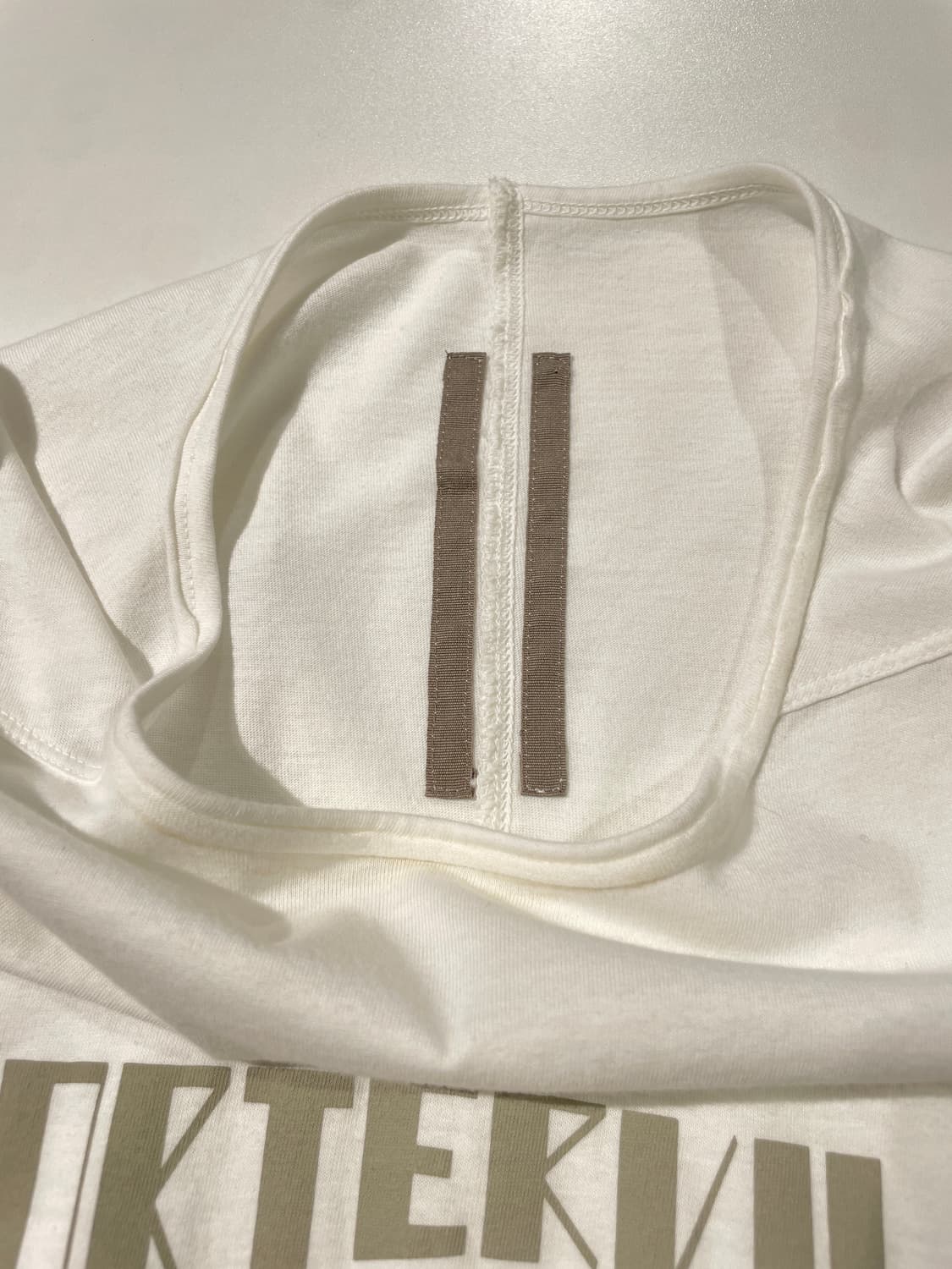 릭 오웬스 화이트 포터빌 코튼 롱 슬리브 상품이미지7