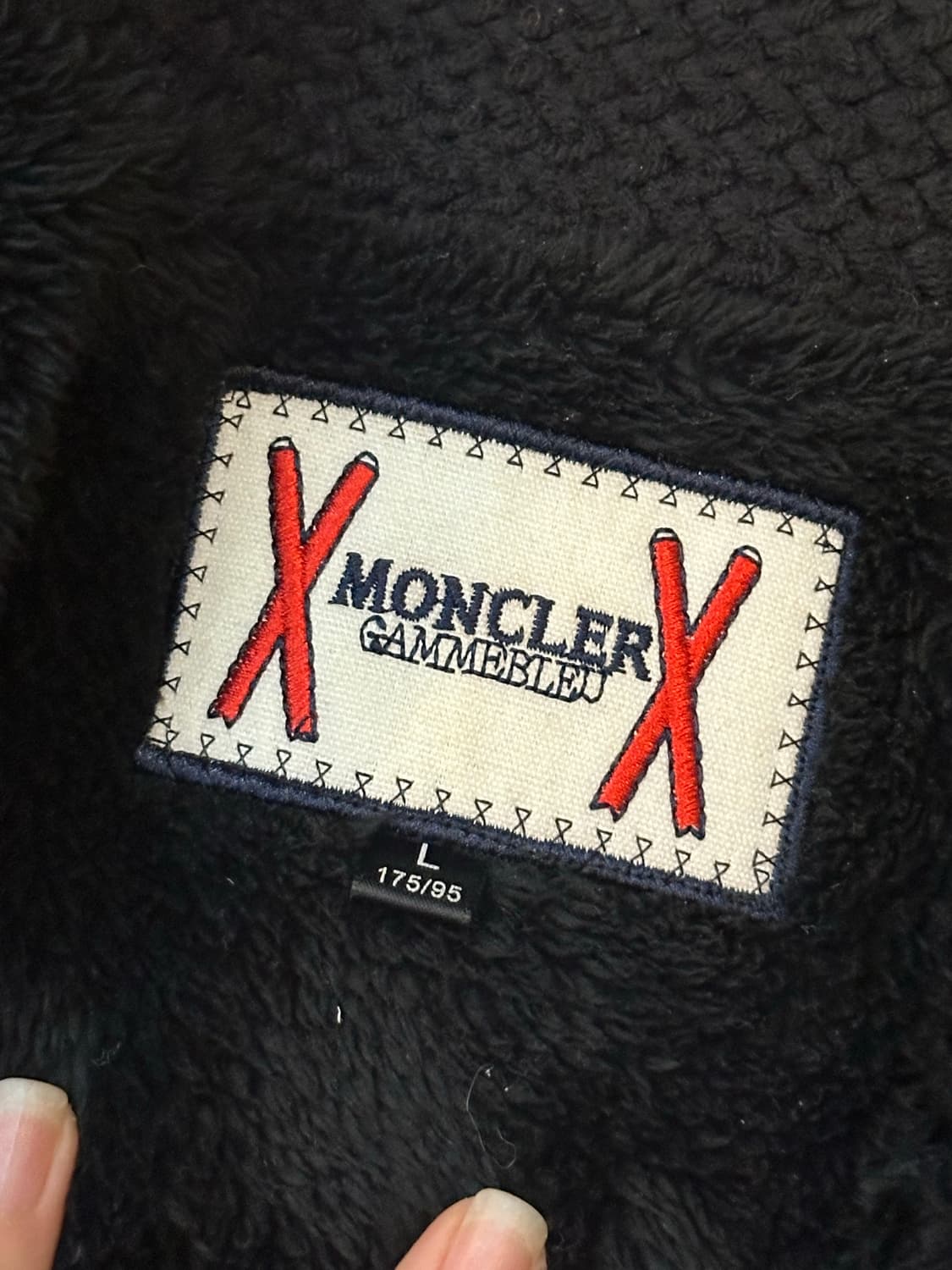 몽클레어 감므블루 숄카라 가디건 블랙 L 상품이미지5