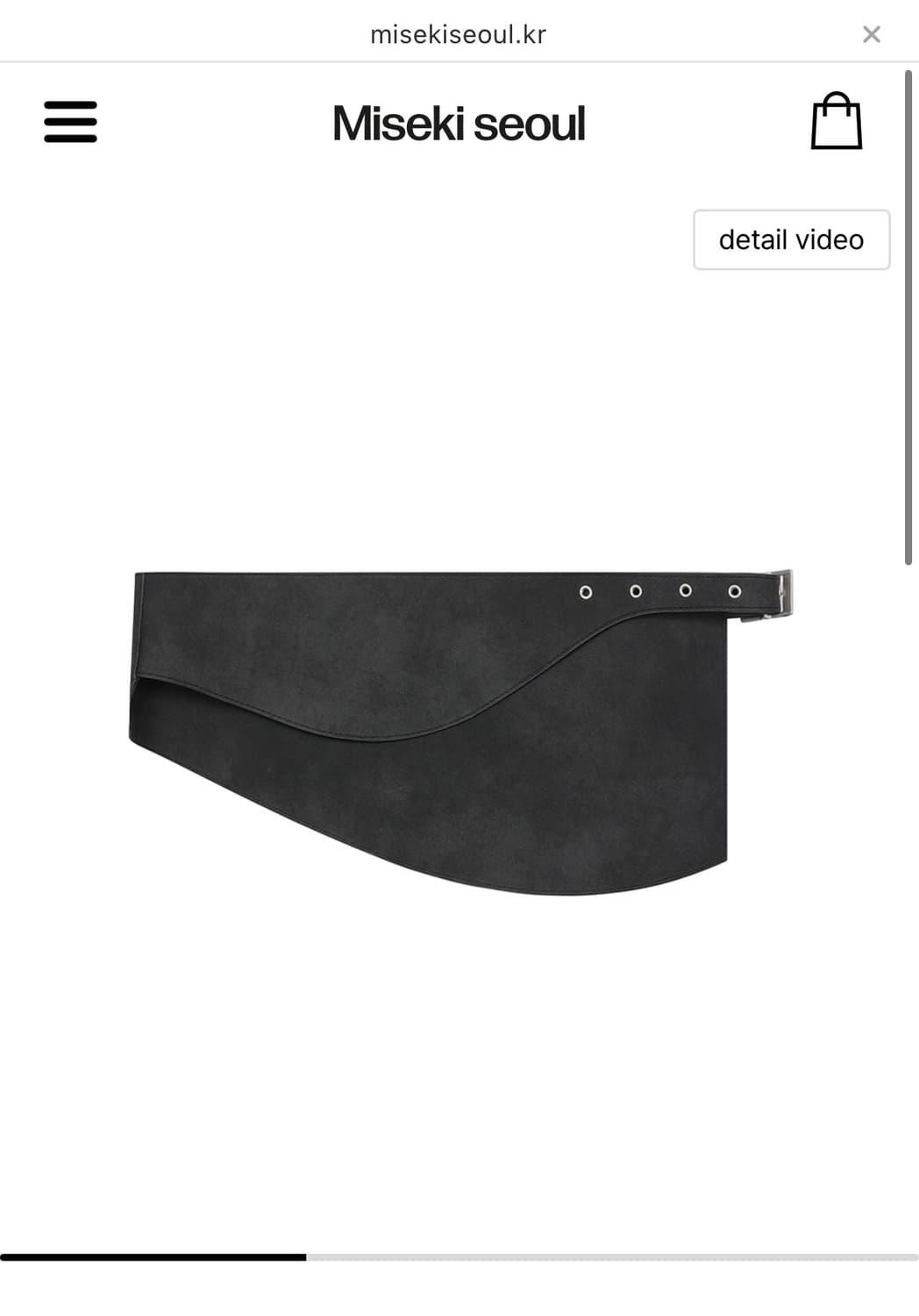 미세키서울 포켓 벨트 백 상품이미지1