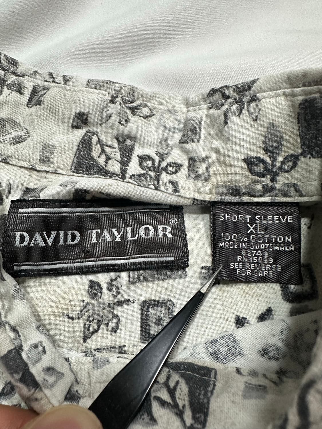 David taylor 패턴 반팔 셔츠 상품이미지4