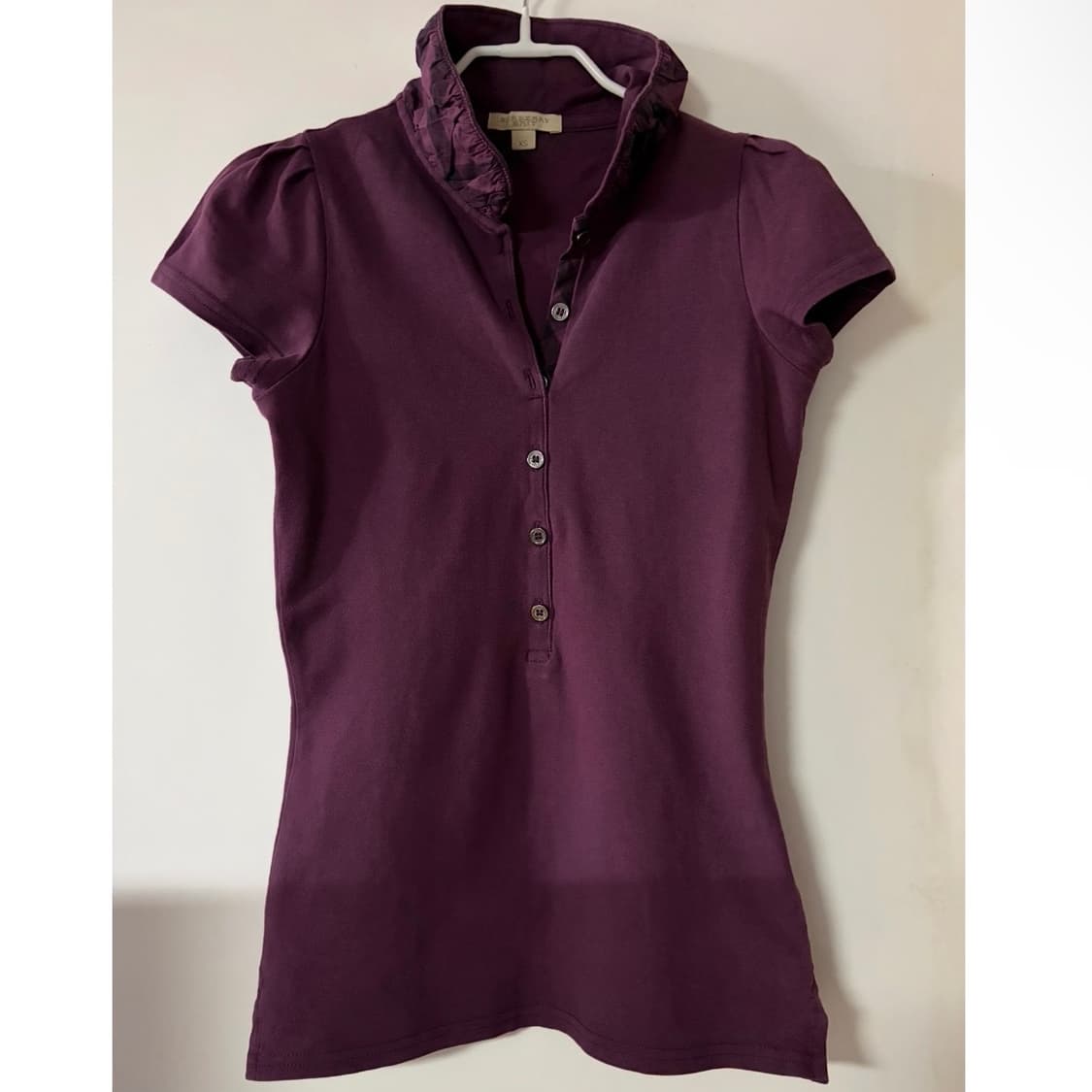 버버리 브릿 스트레치 코튼 반팔 폴로 PK (XS) 상품이미지2