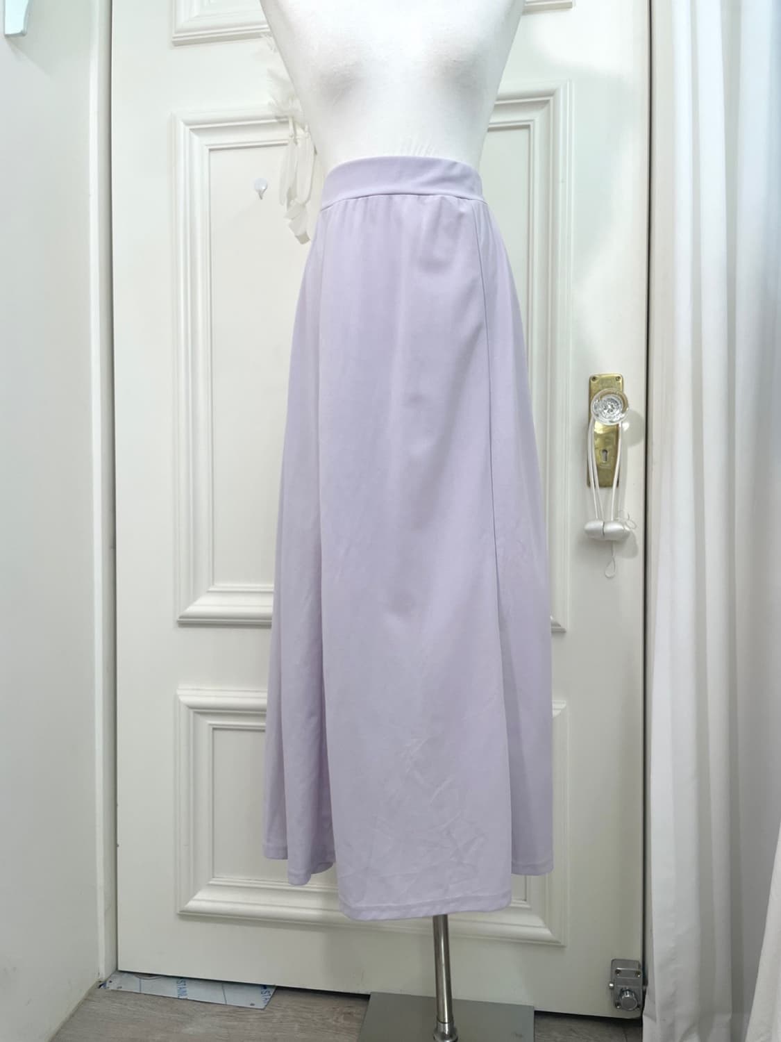 lavender a-line banding long skirt 상품이미지5