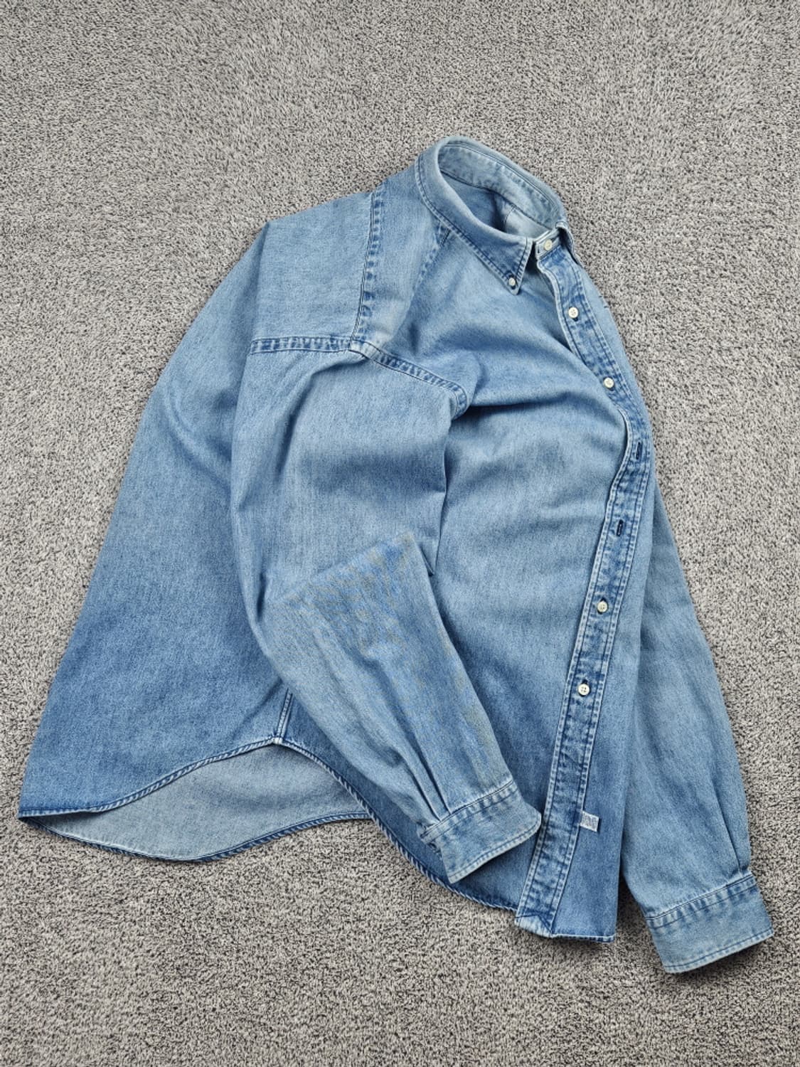 80's 폴로랄프로렌 레드 포니 데님 셔츠 ( L ) / 10534 상품이미지4