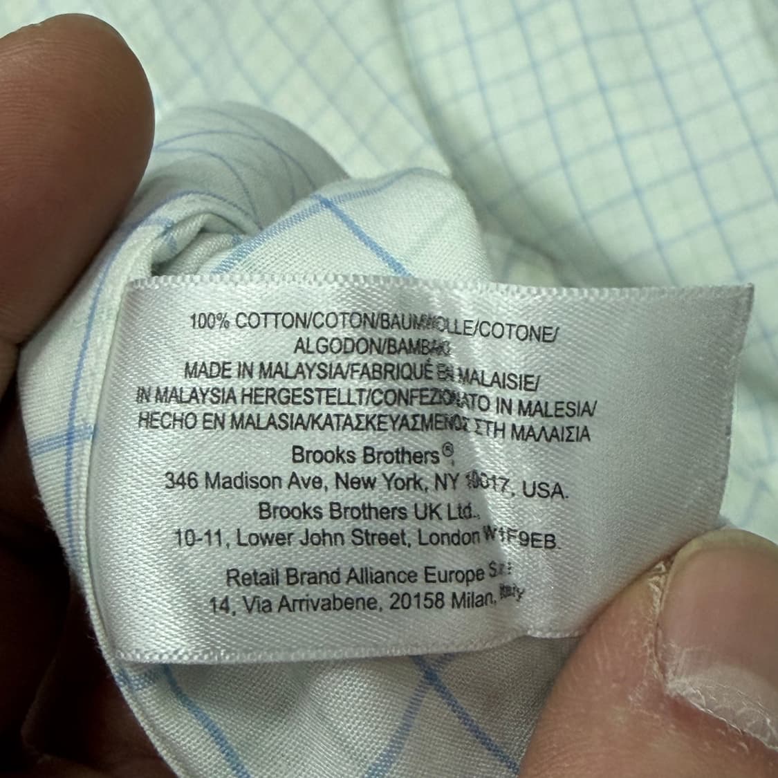 브룩스브라더스 체크 셔츠 v1476  상품이미지5