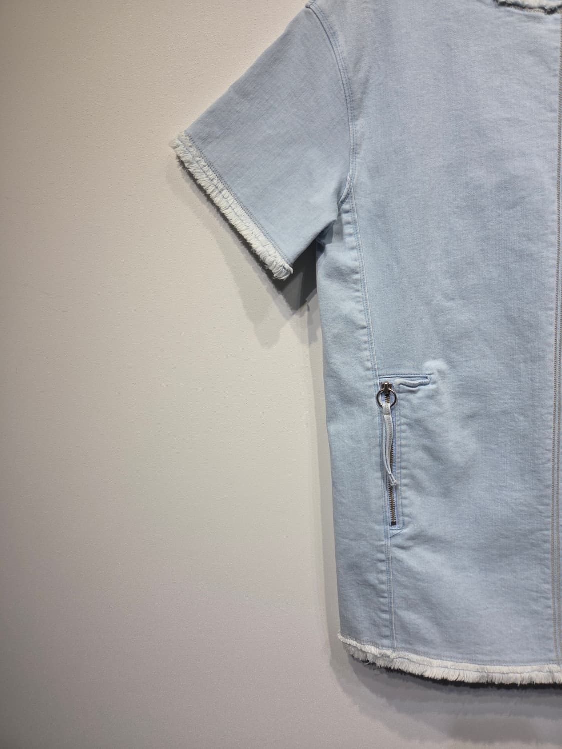 SYSTEM 한섬 라이트 블루 프린지 미니 원피스 상품이미지4