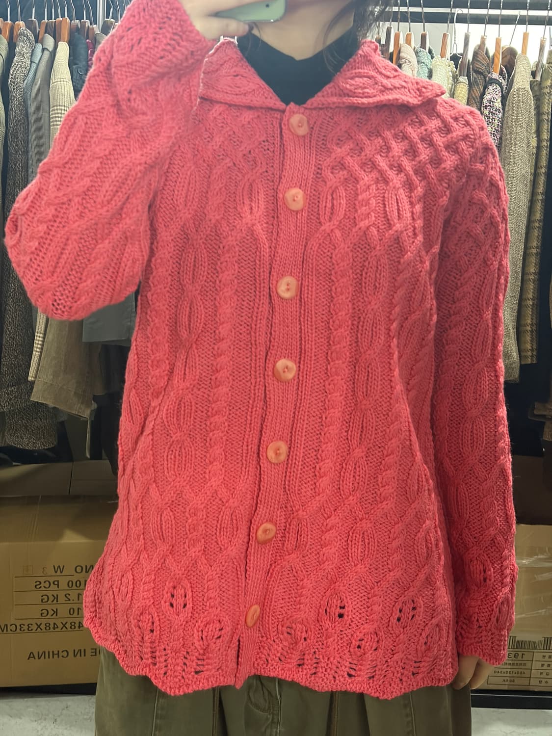 Arancraft 아란크래프트 울100% 아란니트 가디건 상품이미지3