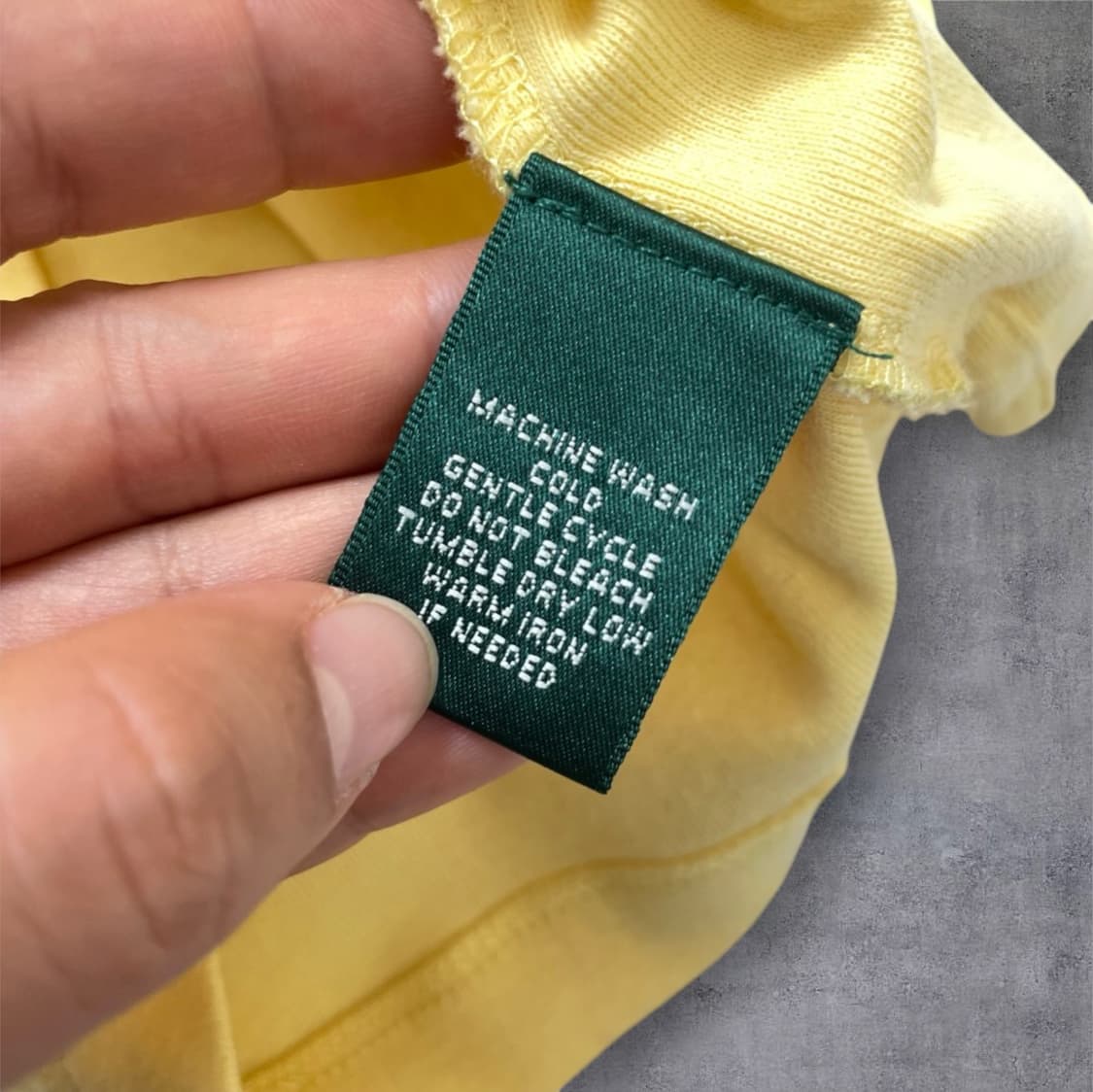 로렌 랄프로렌 옐로우 자수로고 슬림핏 반팔 카라티 M 상품이미지3