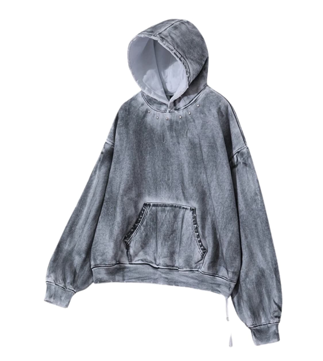 플레이버리즘 리벳 후디 더티 화이트 상품이미지1