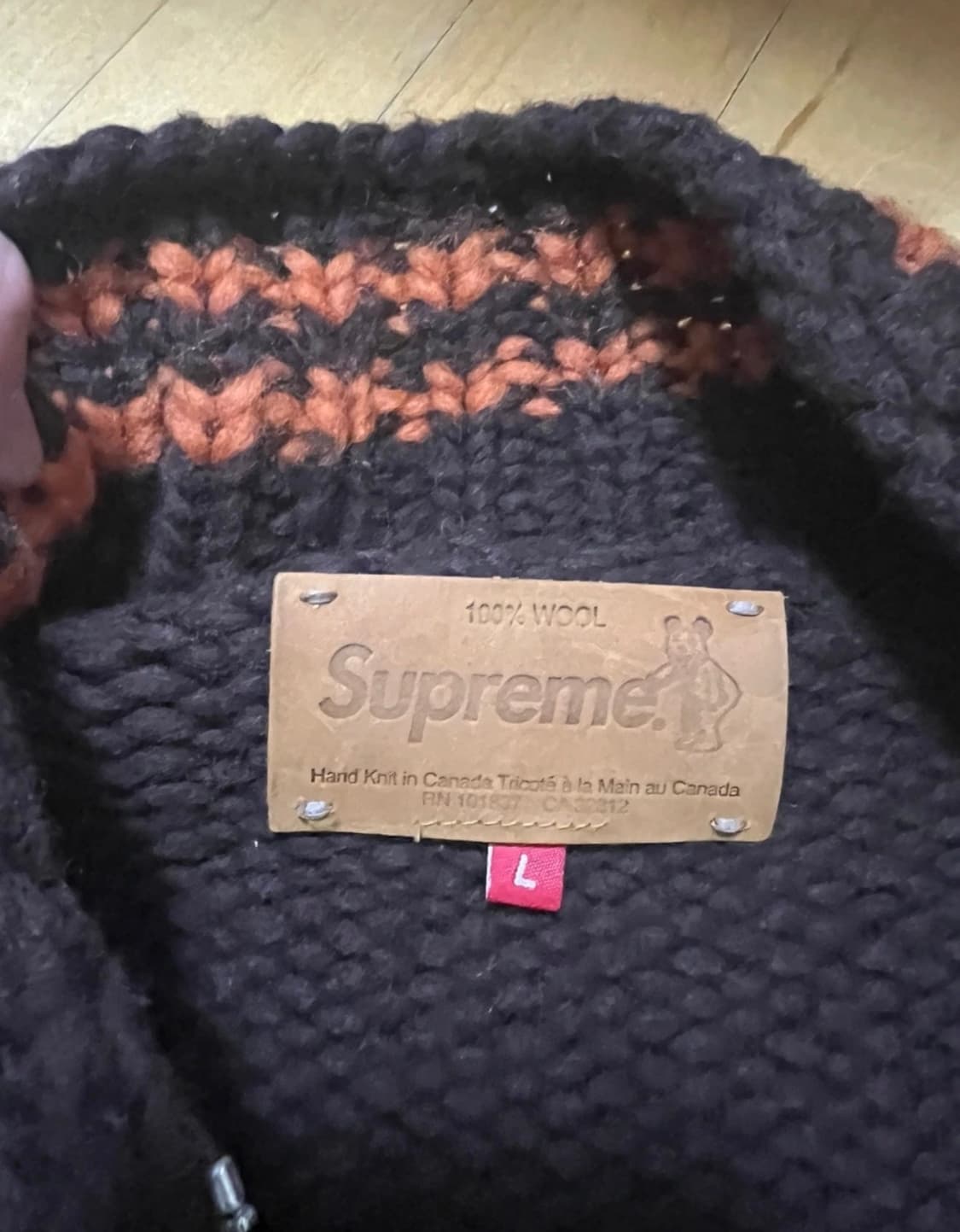 슈프림 09년 캐나다 핸드니트 자켓 L사이즈 상품이미지2