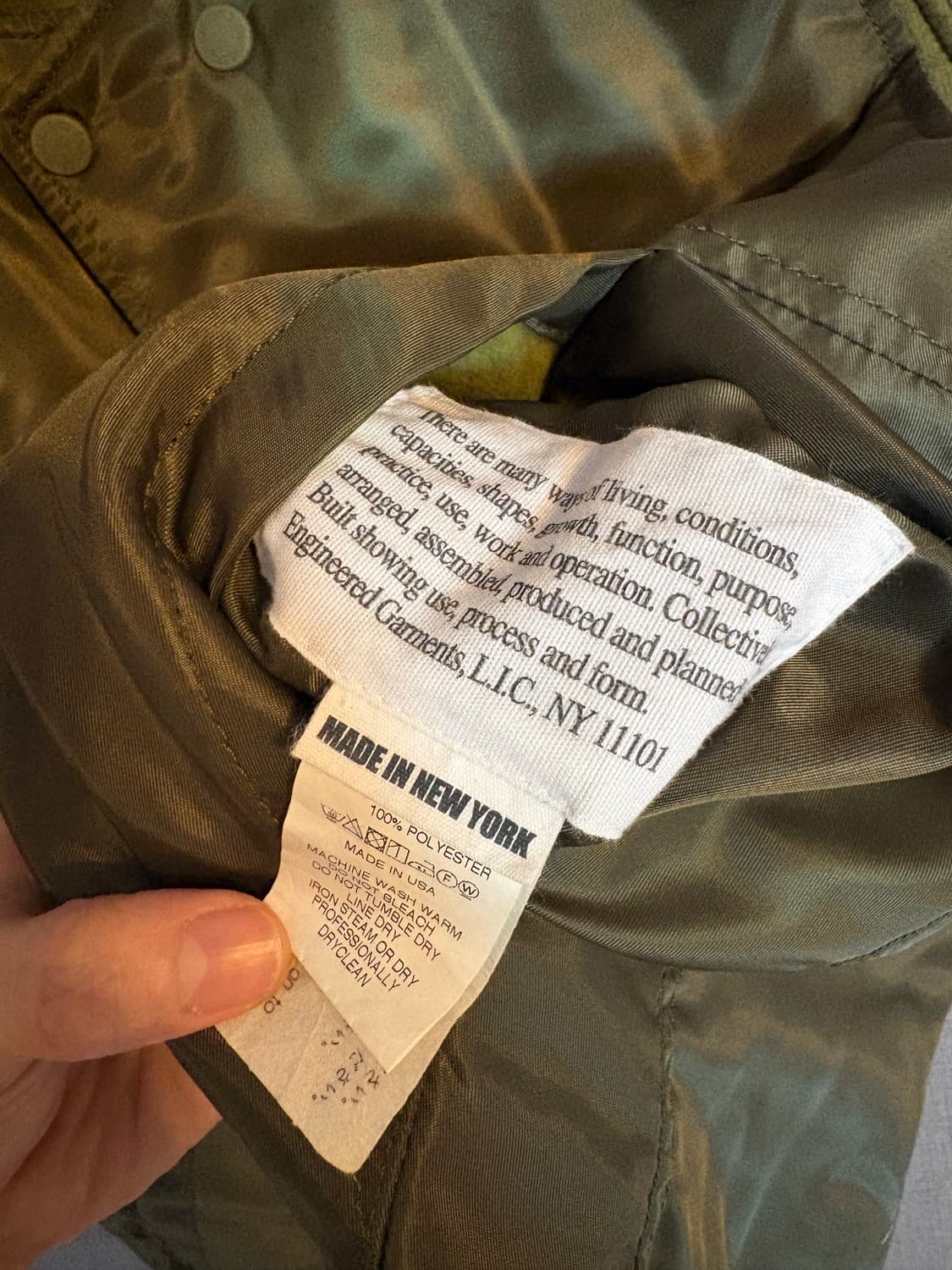 엔지니어드 가먼츠 카키 포켓 조끼 S 상품이미지8