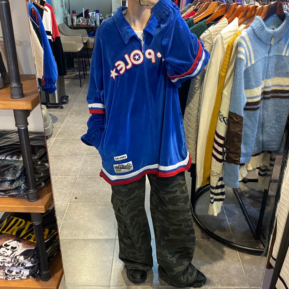 [NO.9] SOUTH POLE 벨벳 져지 상품이미지5