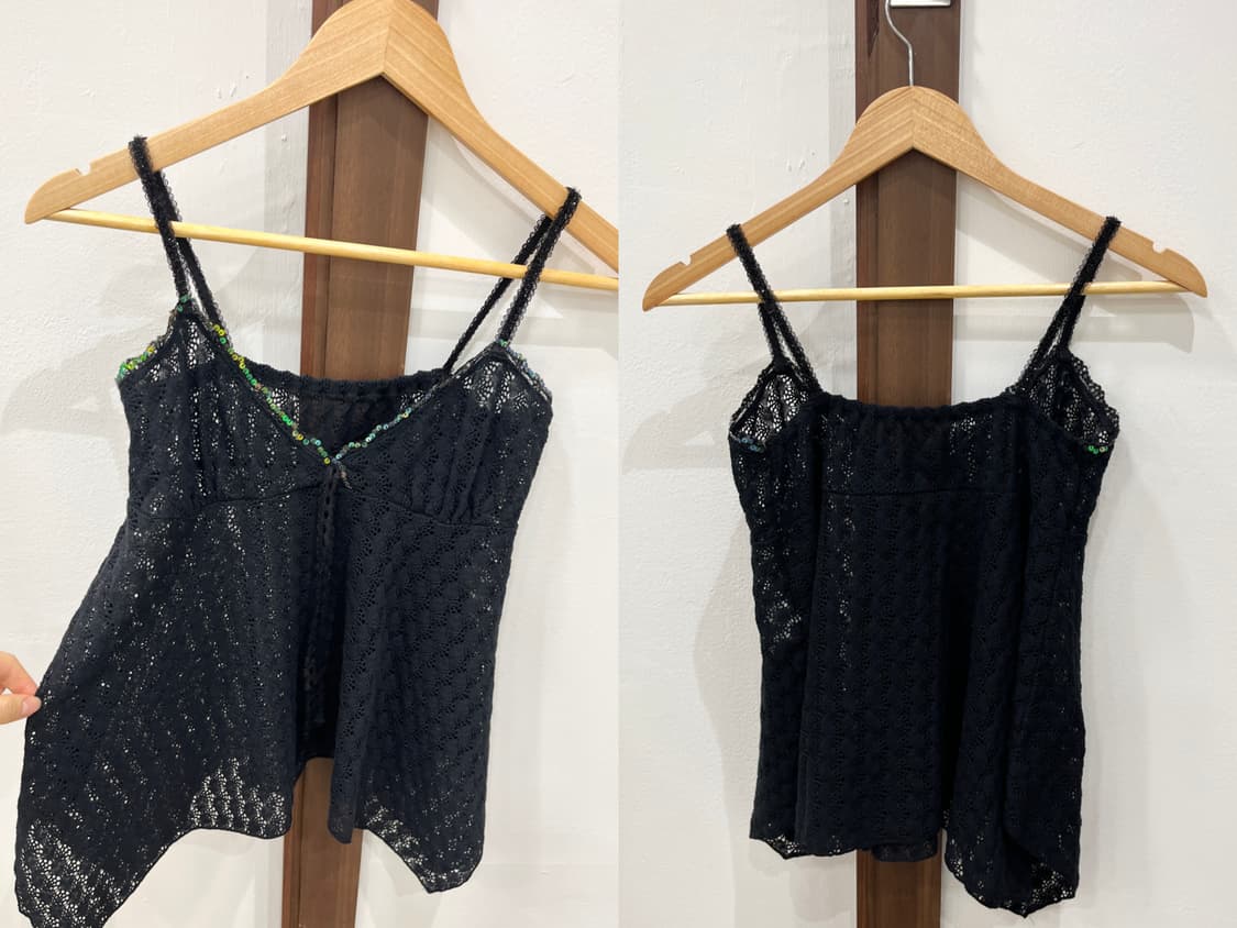 Sequin lined flare sleelveless 상품이미지6